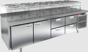 Стол холодильный HiCold GN 1122/TN LT