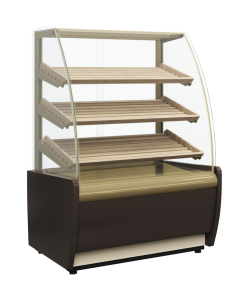 Витрина хлебная Carboma K70 N 1,3-2 LIGHT Bread 0011-9005 (без стекла)
