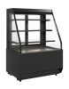 Витрина кондитерская Carboma KC70 VM 0,9-2 STANDARD 9005 (открытая, скошенная боковина, версия 2.0)