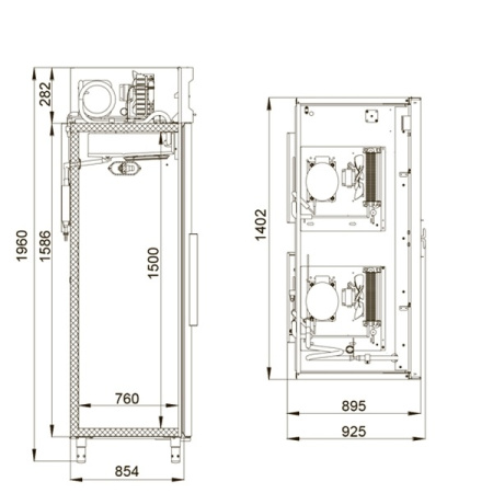 Шкаф комбинированный Polair CC 214 G