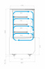 Витрина кондитерская Carboma KC70 VM 1,3-1 LIGHT 9005 (версия 2.0)