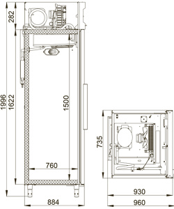 Шкаф морозильный Polair CB 107 S
