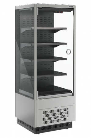 Горка холодильная Carboma FC20-07 VM 0,6-1 LIGHT фронт X0 9006-9005 (версия 2.0)