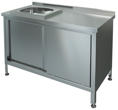 Стол-тумба МариХолодМаш СТКМЛ-1-1200*600 (мойка слева)