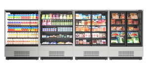 Горка холодильная Carboma FC20-07 VM 1,3-1 LIGHT фронт X0 9006-9005 (версия 2.0)