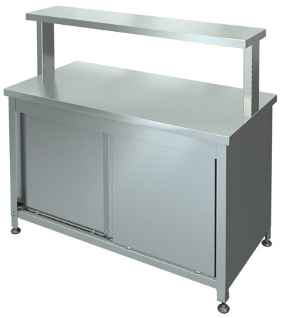 Стол-тумба МариХолодМаш СТК-2-1200/600 с полкой ПО-3