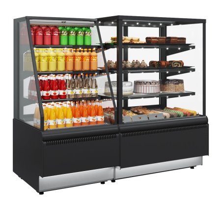 Витрина кондитерская Carboma KC70 VV 1,3-1 STANDARD 9005-0430 (ВХСв-1,3д Cube Люкс)