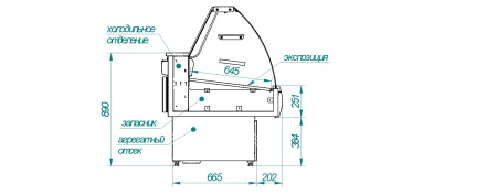 Витрина холодильная Cryspi Octava SN 1500