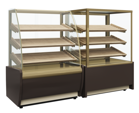 Витрина хлебная Carboma K70 N 0,9-1 LIGHT Bread 0012-0109 (со стеклом)
